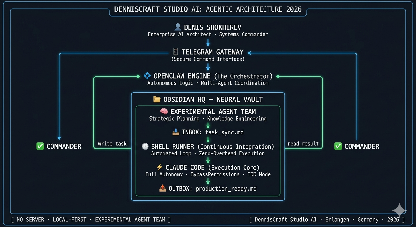 Agentic AI Architecture — DennisCraft AI Studio 2026