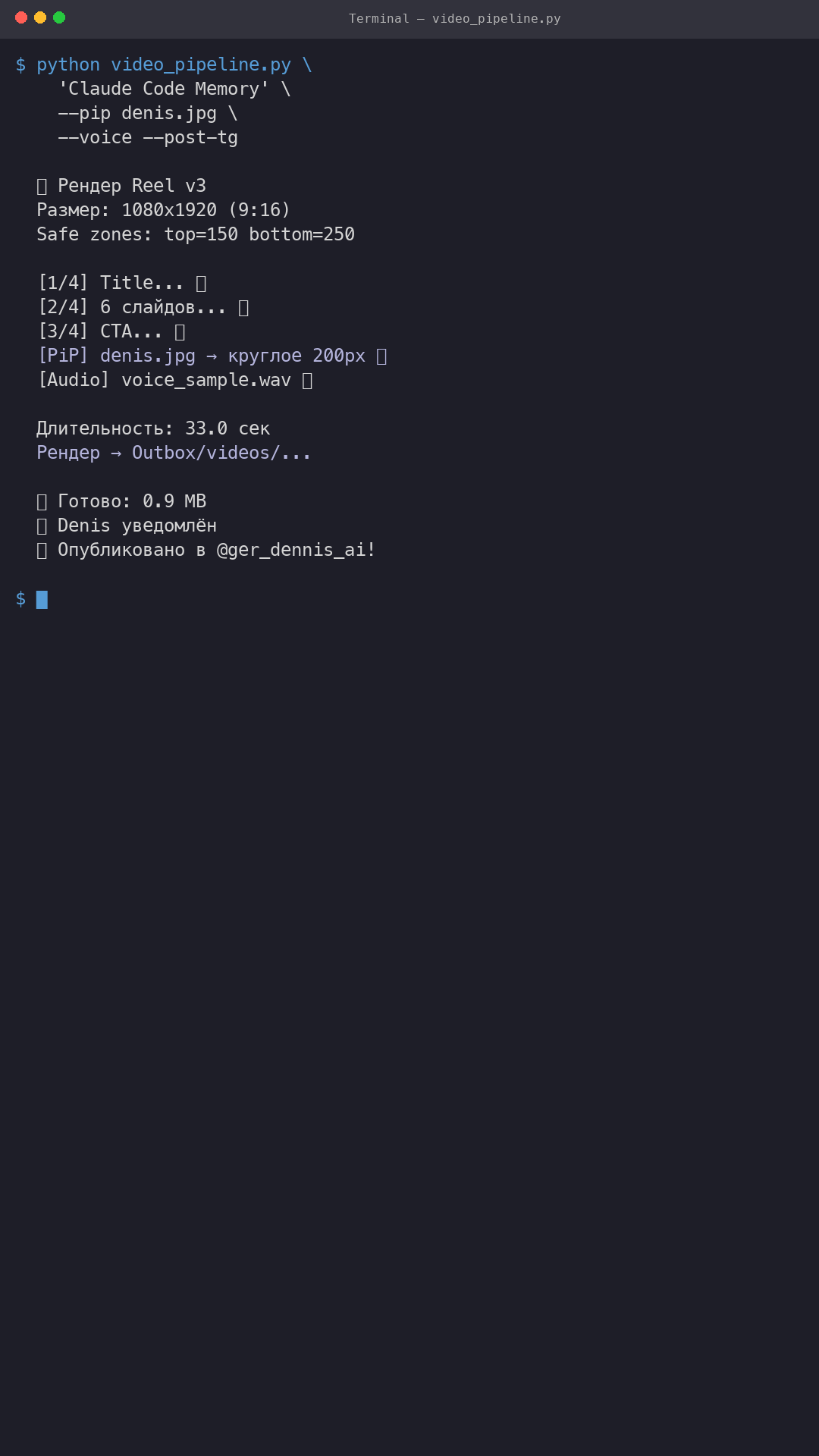 Content Machine Output