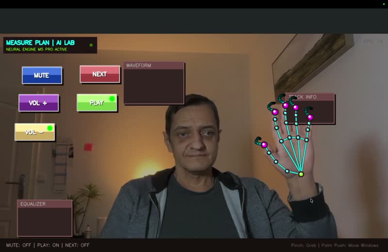 AirConductor — Gesture-controlled presentations via Computer Vision